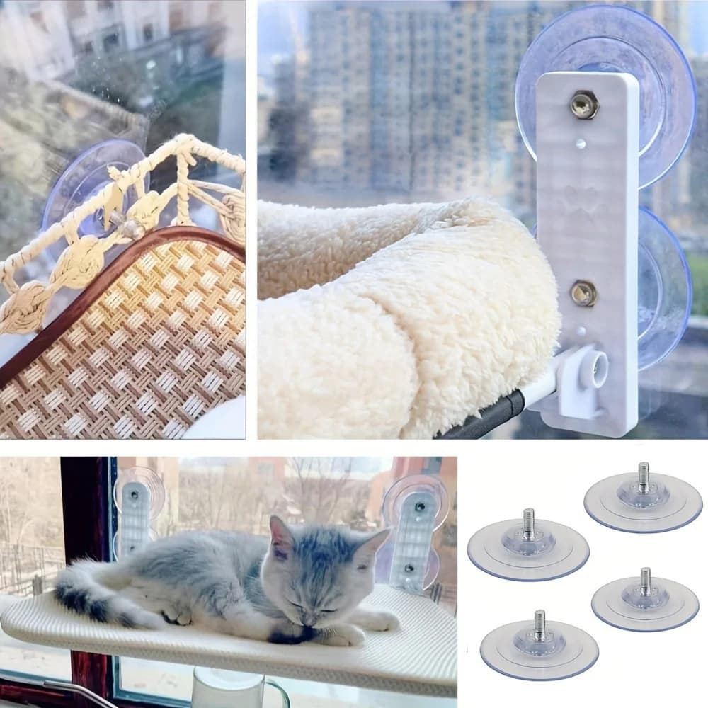 Transparent M8 suction cup, wall mounted, kitchen and bathroom hooks, 85Mm X 23Mm PVC, no wood required, no electricity needed