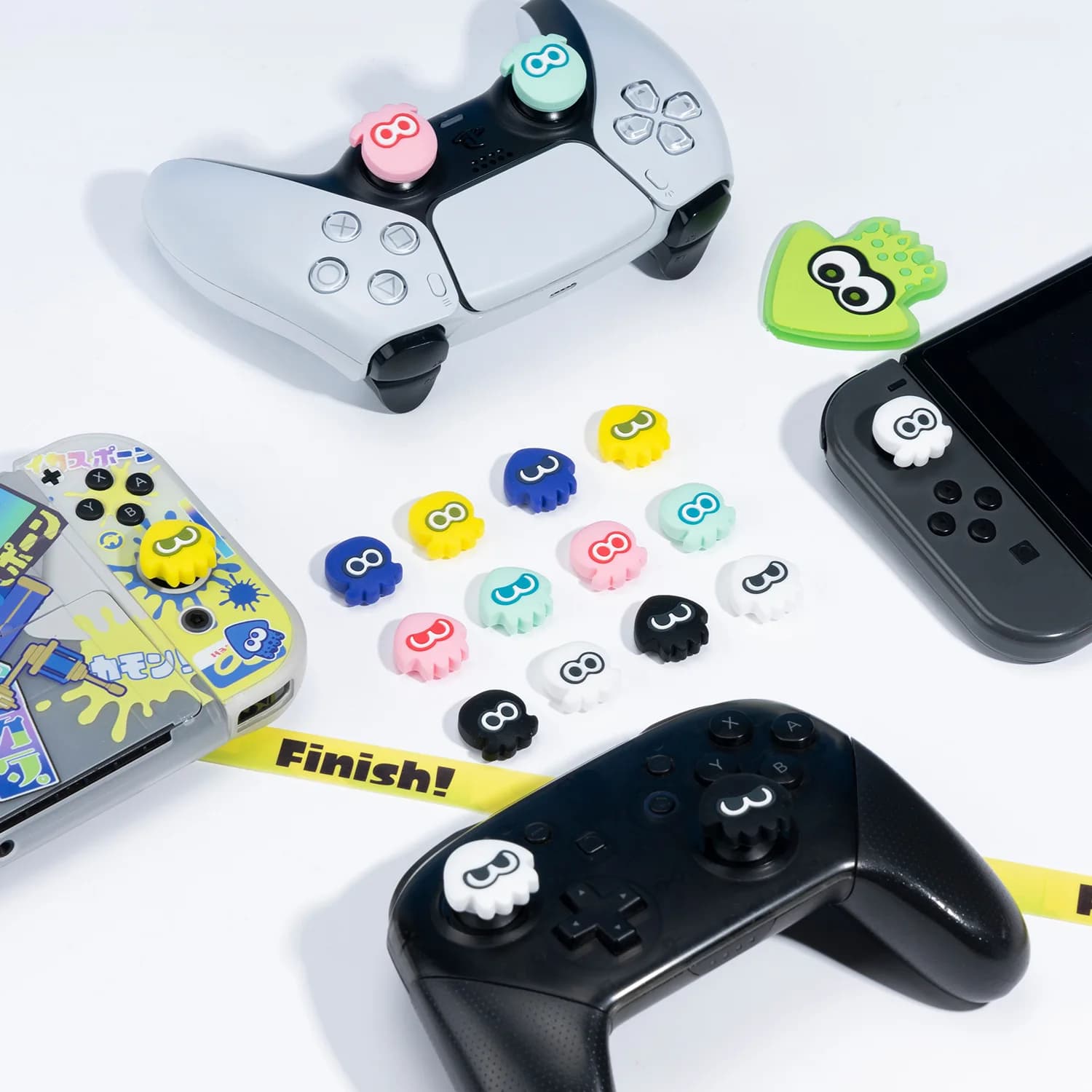 Cute Silicone Thumb Stick Grip Cap Soft Cover per Nintendo Switch Oled NS Lite per Sony PS5 PS4 Pro PS3 Xbox One/360 Series X/S