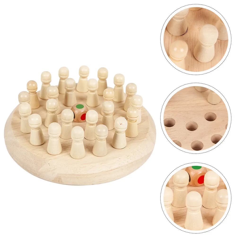 1Set Memory Chess Game Set Educational Chess Plaything for Children Fun Simple Game Keep Kids Off Screens Family Bonding