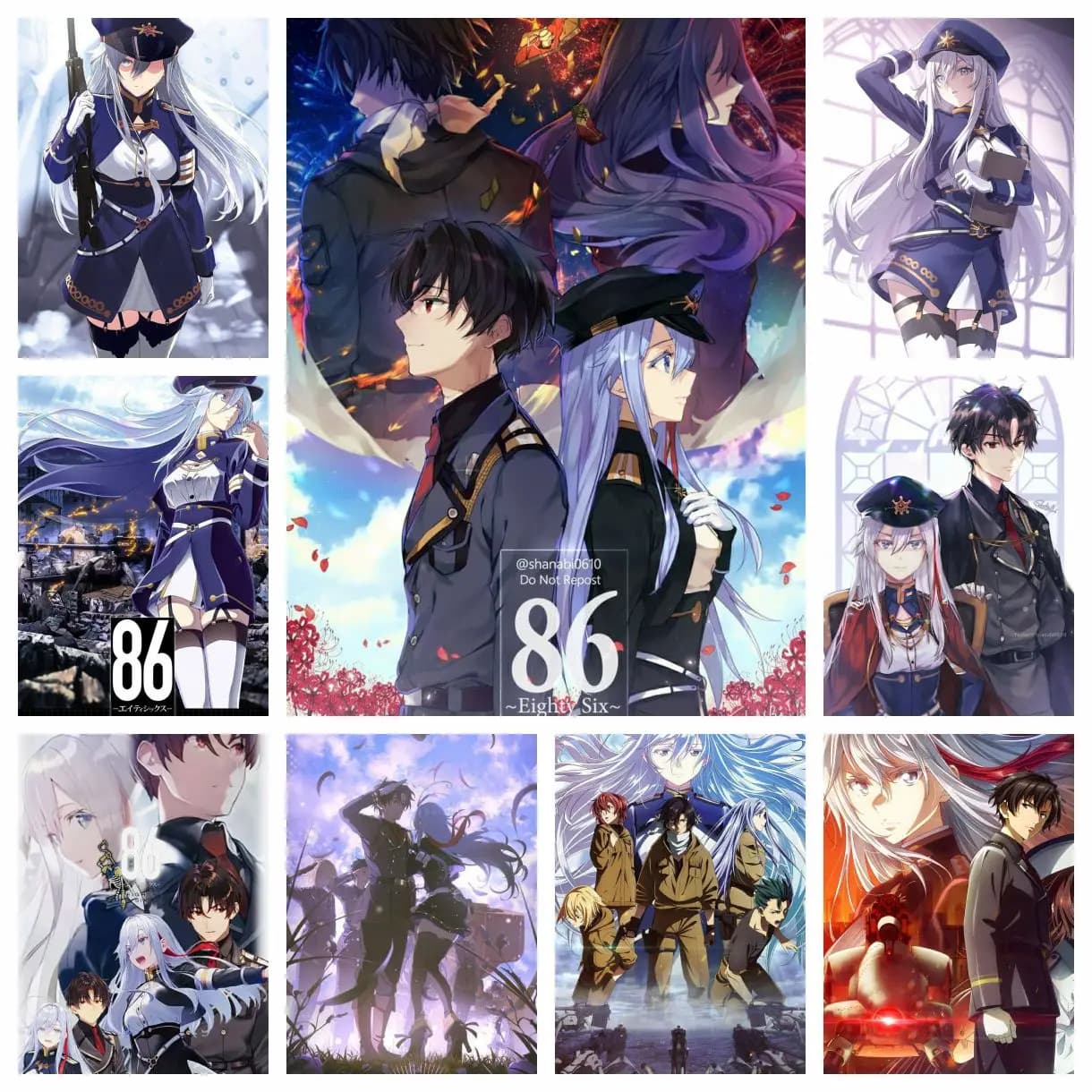 Anime Giapponese Sci-Fi di Guerra 86 - Eighty Six, Pittura Diamantata 5D Fai da Te, Decorazione Estetica per Casa, Soggiorno, Camera da Letto, Bar