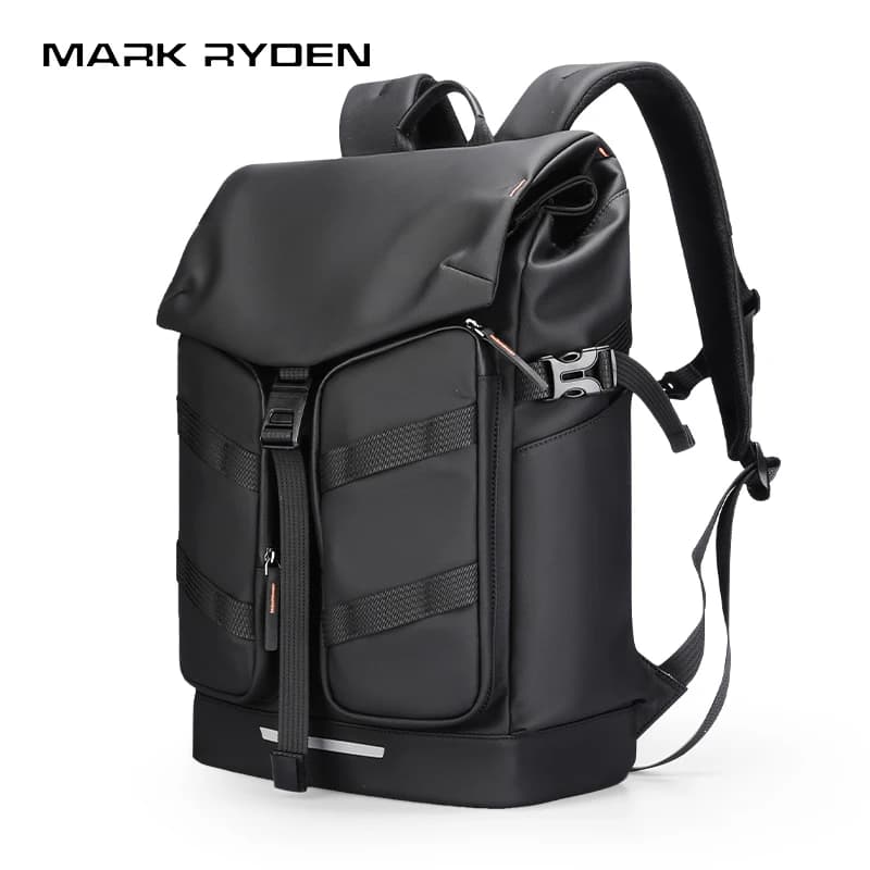 Zaino Espandibile per Laptop da Uomo Mark Ryden, Zaino Business in Oxford da 17,3 Pollici, Borsa da Viaggio Antifurto con Tasche Multiple