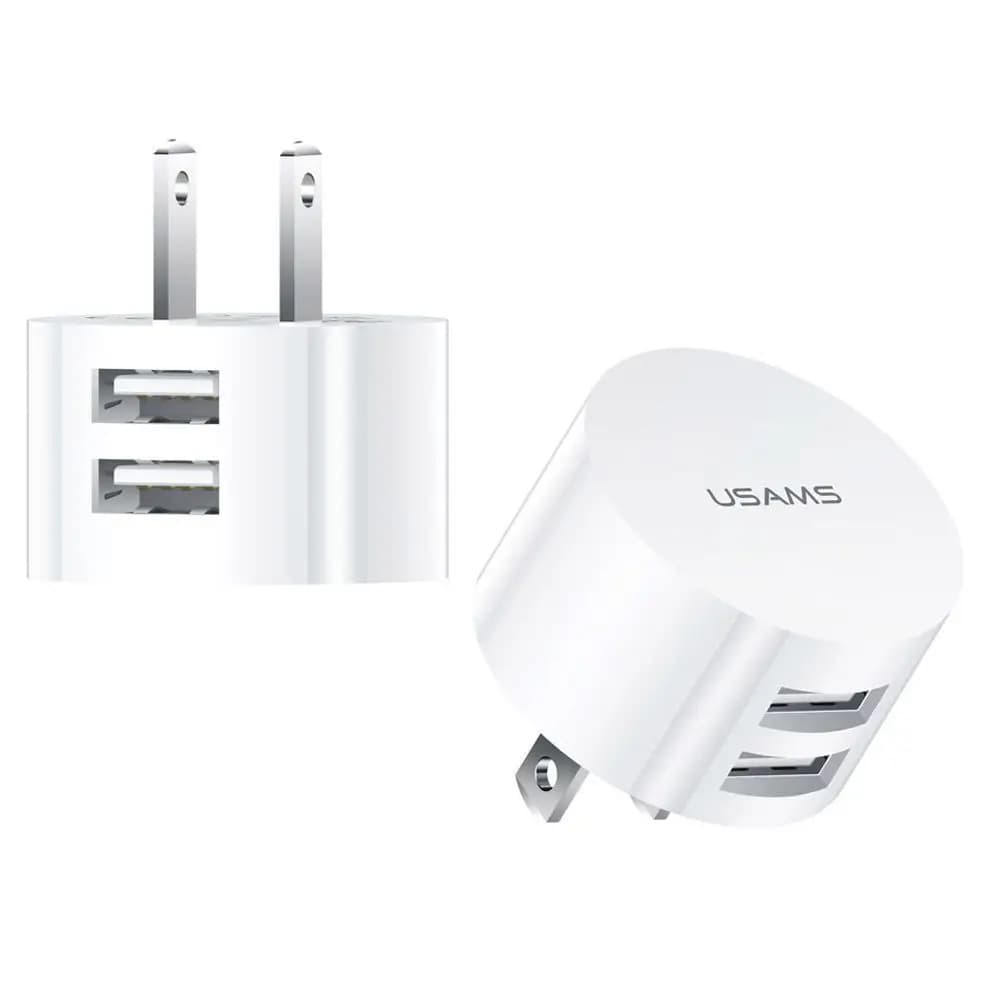 Caricatore USB doppio 5V 2.1A caricatore da muro a ricarica rapida caricatore da viaggio Mini adattatore di ricarica per telefono cellulare