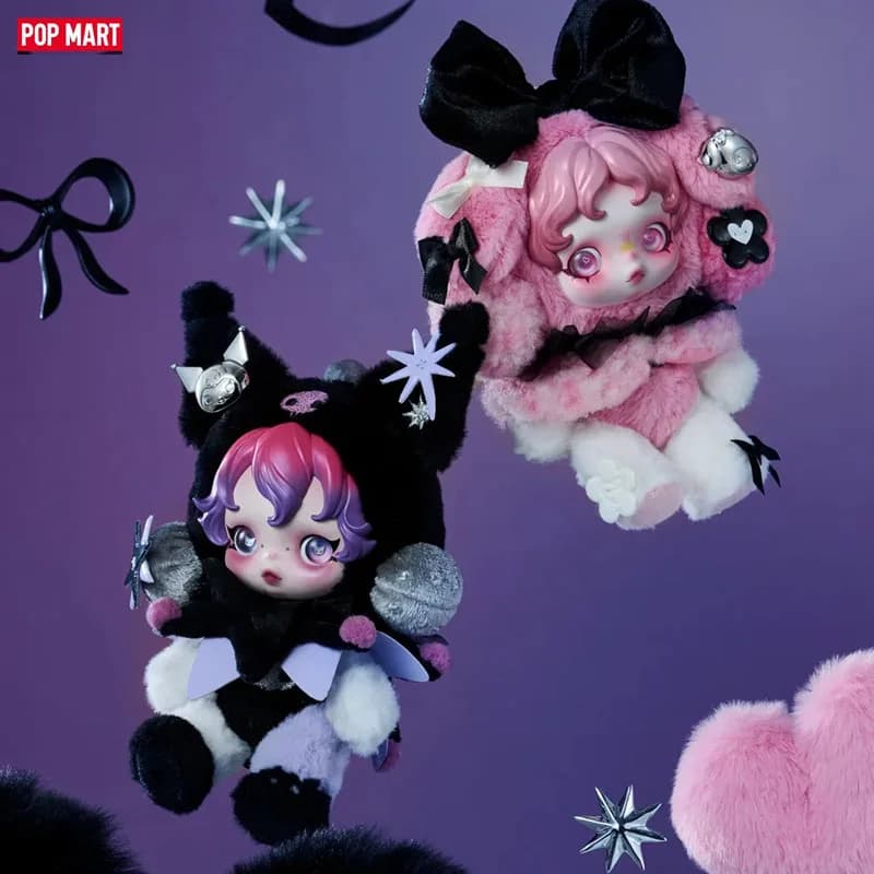 Popmart Naz Skullpanda × My Melody Kuromi Ciondolo bambola Sanrio Alliance Giocattolo Borsa Decorazione Surprise Skullpanda Blind Box Regalo