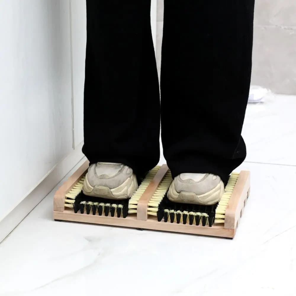 Spazzola per la pulizia delle scarpe da esterno per tutte le stagioni Setole in nylon Spazzola per scarpe da patio facile da pulire Multifunzionale durevole