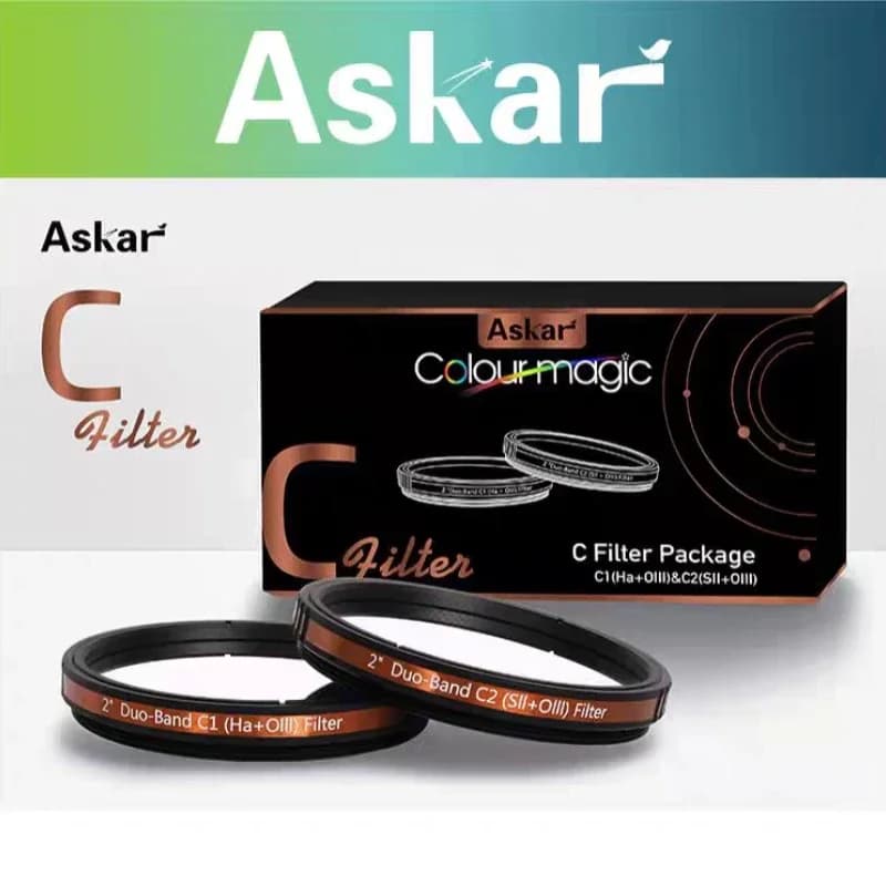 ASKAR Astronomical Telescope Filter 2inch Dual Bandpass Filter C1 and C2 Astronomical Telescope Accessories