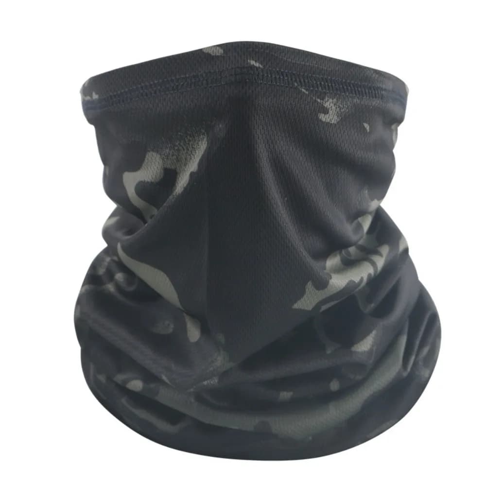Bandana Tattica Mimetica da Uomo, Maschera Traspirante Estiva per Ciclismo, Caccia, Corsa, Escursionismo, Sci e Sport all'Aperto
