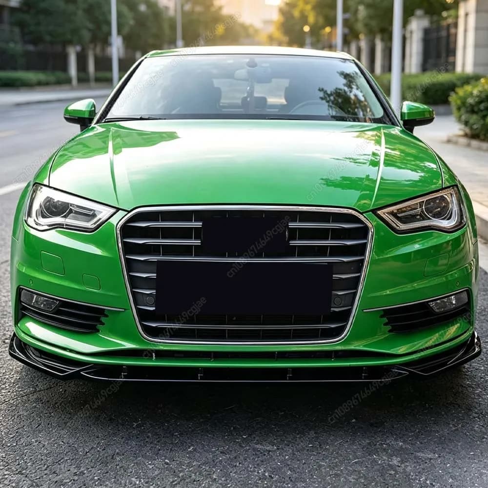 For Audi A3 S-Line S3 8V Standard TDI TFSI 2013-2016 Pre-Facelift Car Front Bumper Lip Spoiler Splitter Diffuser Body Kit Tuning
