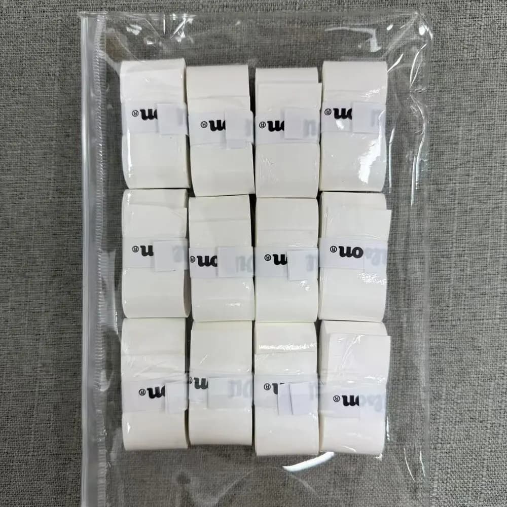 12 Pieces Overgrip for Tennis Rack, PU Absorbent Fabric for Badminton Rack, Tennis Rack Grip and Padel