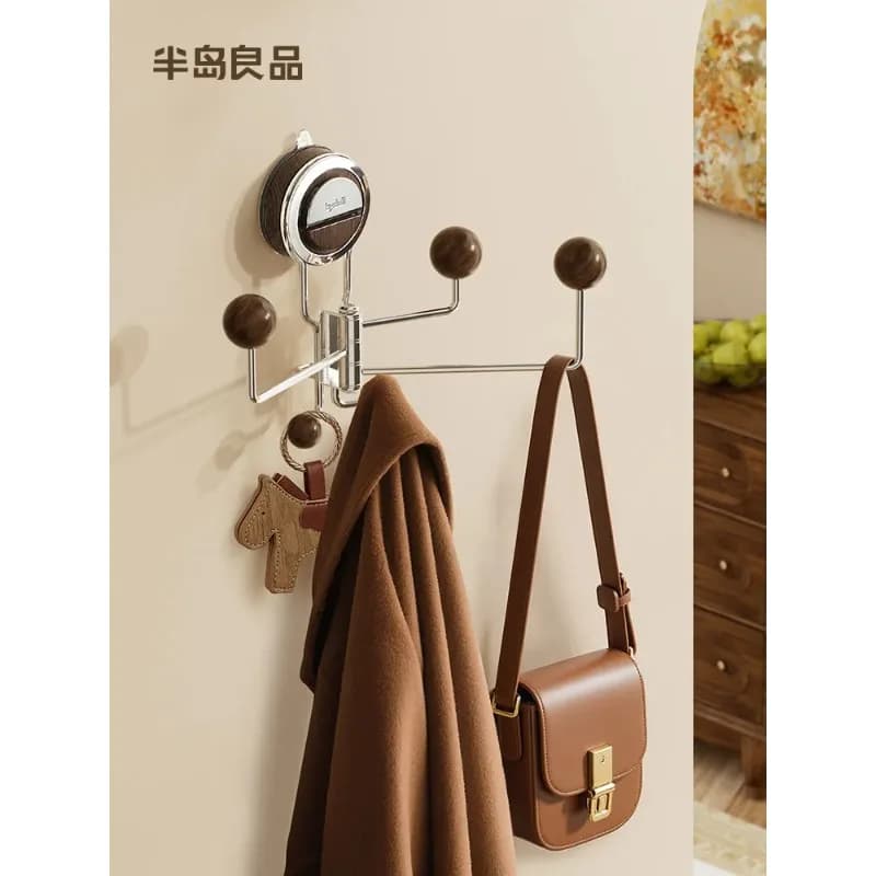Peninsula Liangpin vacuum suction cup hook, wall rotating bathroom wall hanging door, no punching