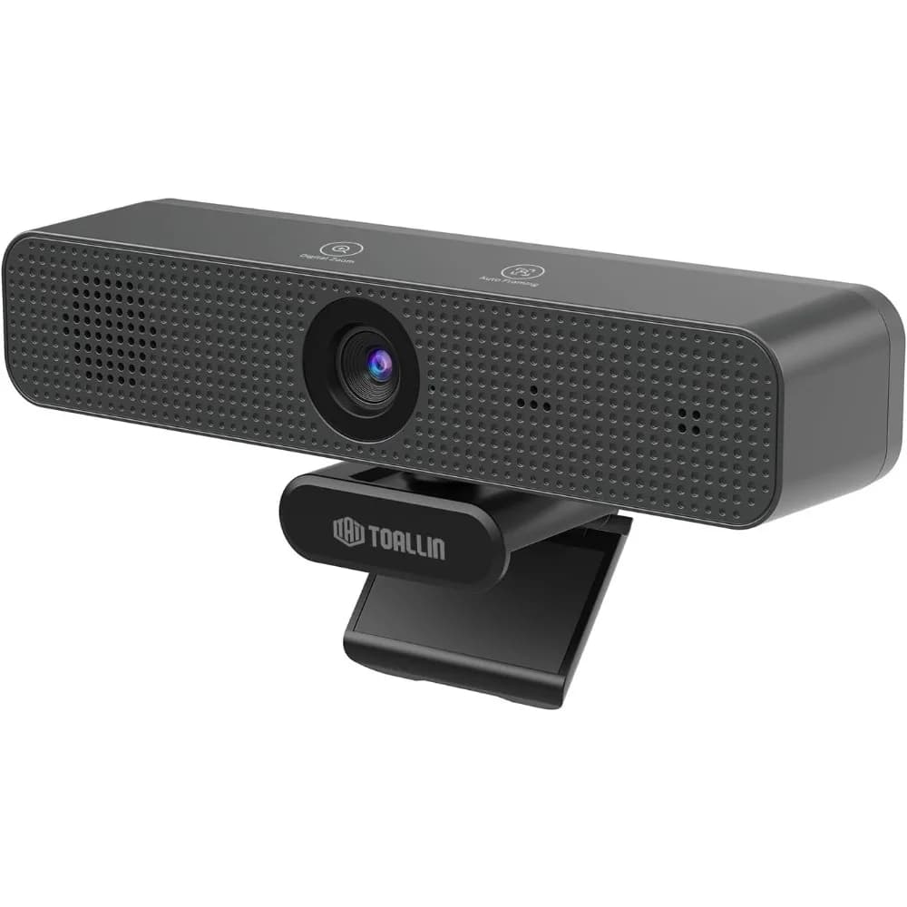 3-in-1 4K Webcam with Mics and Speaker, AI Tracking, 5X Zoom, WDR/HDR, All-in-One Conference Camera for Meetings and Streaming