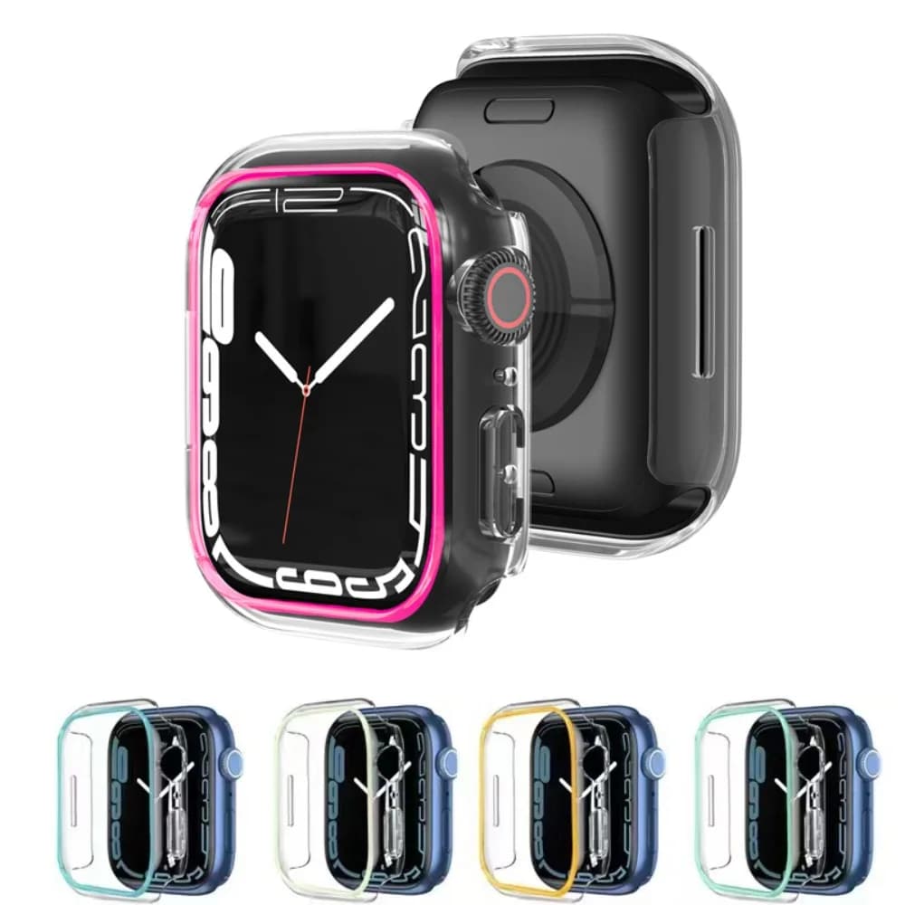 Cover cava a fluorescenza per custodia Apple Watch 49mm 45 44 41 40 38 46 42mm senza protezione schermo per iWatch 11 10 9 8 7 6 5 4 SE