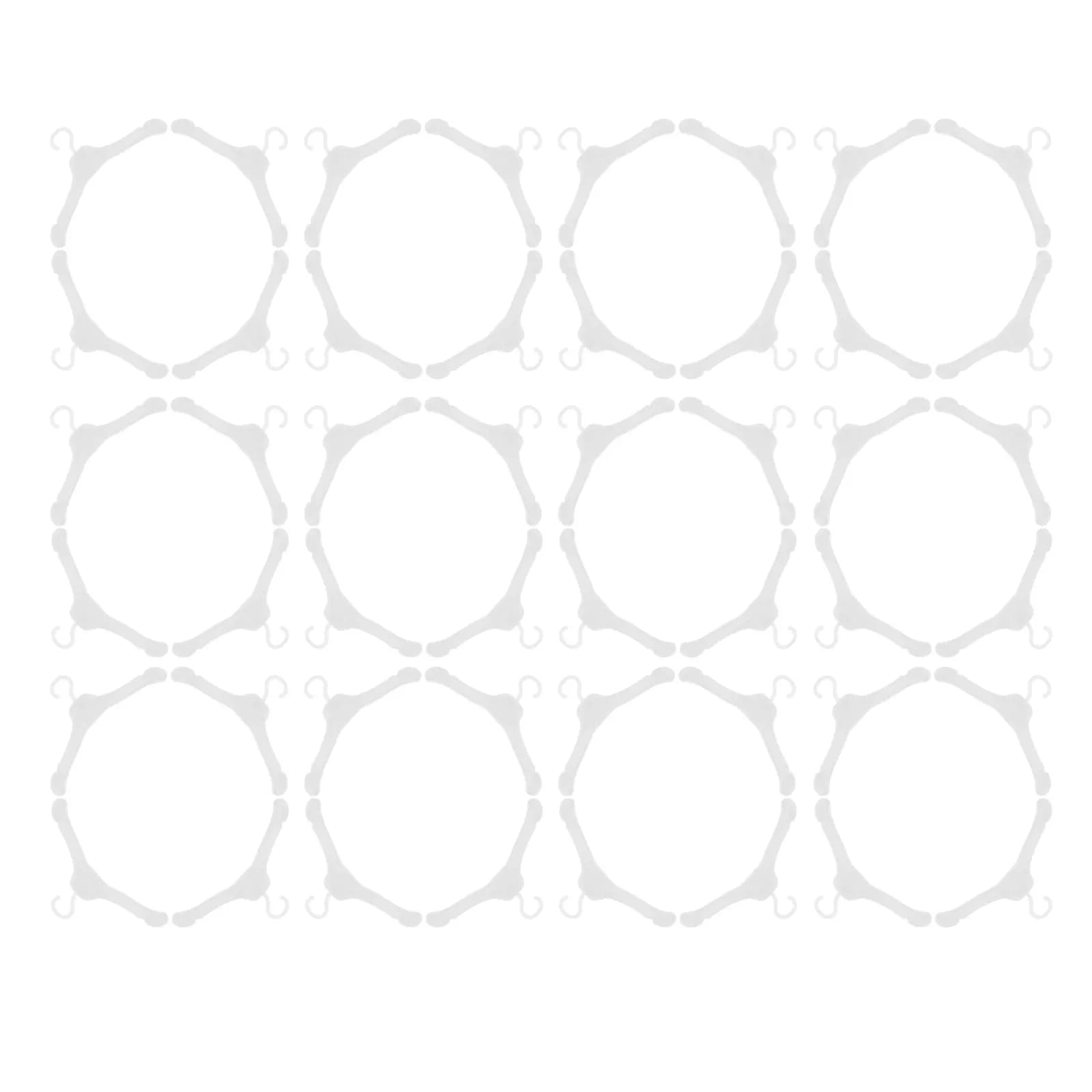 50 Pieces Mini Plastic Hangers for Doll House, Shelf for Organizing and Exposing Miniature Dresses