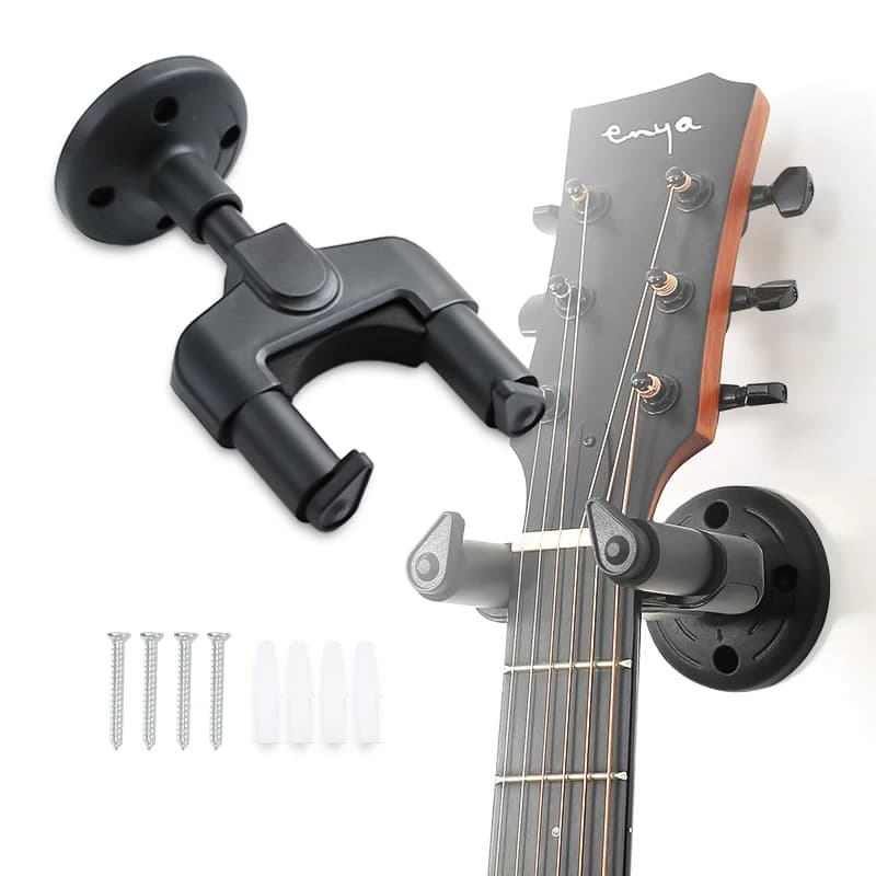 Supporto per gancio per chitarra Supporto per montaggio a parete Gancio per chitarra elettrica Chitarra acustica Mandolino Supporto per tracolla per chitarra Ukulele