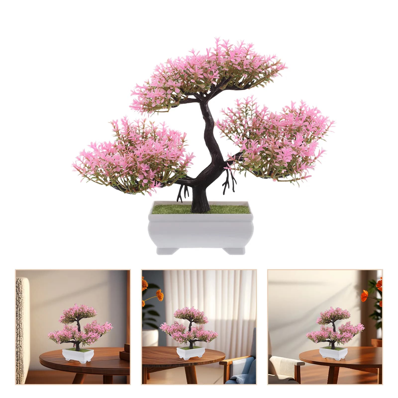 Artificial Bonsai, Realistic Fined Pine, Mini Bonsai Decorative Desk Decorative for Home and Office