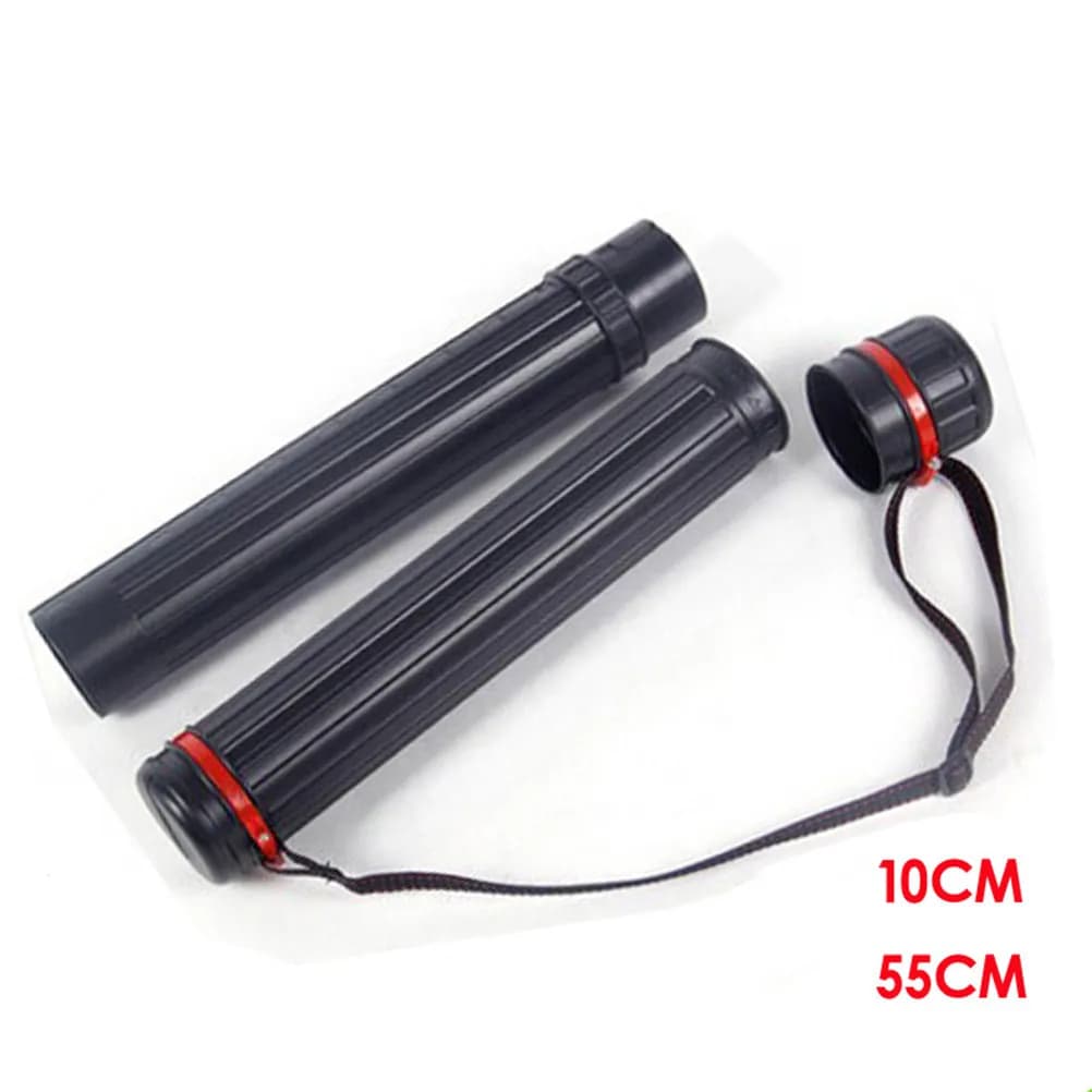 Tubo Portadocumenti Allungabile Sottile 10x55cm, Tubo in Plastica Premium Resistente all'Umidità e alle Cadute per Poster, Opere d'Arte, Mappe