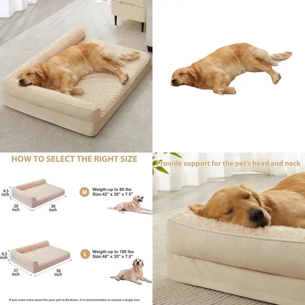 Letto per Cani Grande Impermeabile con Rivestimento Rimovibile per Cani di Taglia Grande - Lettino per Animali Domestici Antiscivolo e Lavabile