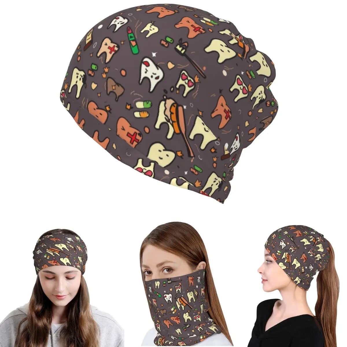 Dentist Pack Bandana, copricollo, sciarpa per il viso, maschera calda per il viso, berretto per uomo, donna, adulto, per tutte le stagioni