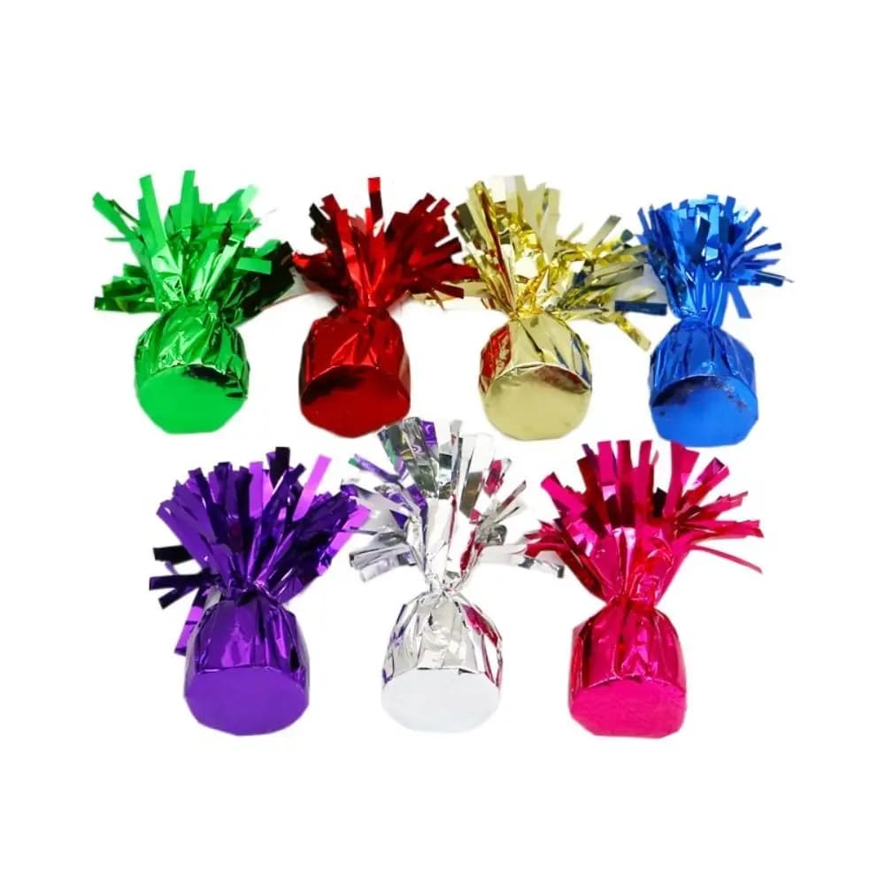 Helium balloon weights with 5 cm tassel Concrete base for birthday weddings Colorful foil balloons Decoration for 5 cm parties