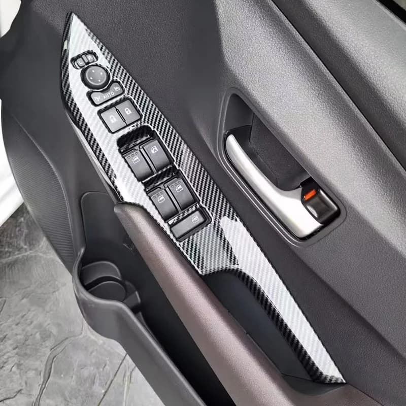 Per Toyota Yaris Ativ 2023-2026 LHD RHD ABS Copertura interno maniglia portiera interno interruttore finestrino rivestimento pannello cambio volante