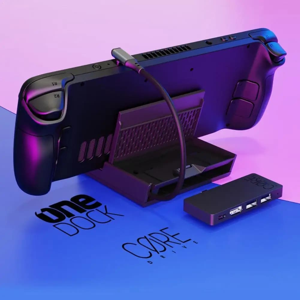 Supporto Docking Station Portatile con Hub USB-C Rimovibile per Xbox Series X/Skull & Co. Steam Deck/Adattatore ROG - Accessori da Gioco
