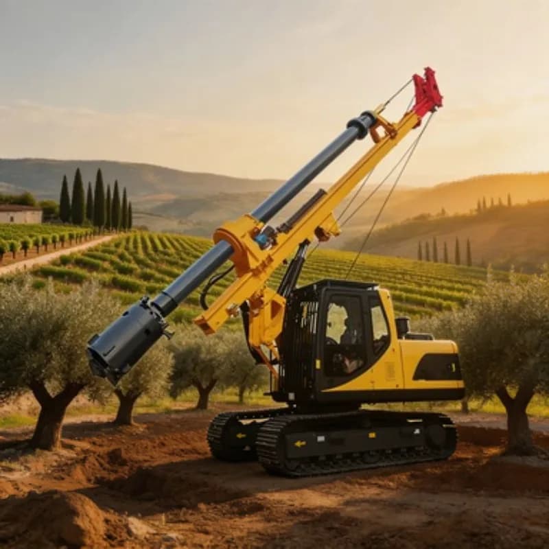 Versatile Rotary Drilling Rig Drill Rig Borehole Drilling Machine 1300mm Diameter 45m Depth for Construction Foundation