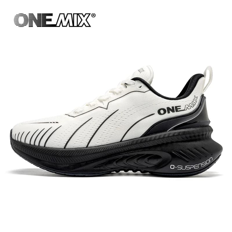 ONEMIX Nuove scarpe da corsa ammortizzanti per uomo, adatte per corridori di peso elevato, con lacci, sportive, da donna, antiscivolo, da esterno, atletiche, da uomo