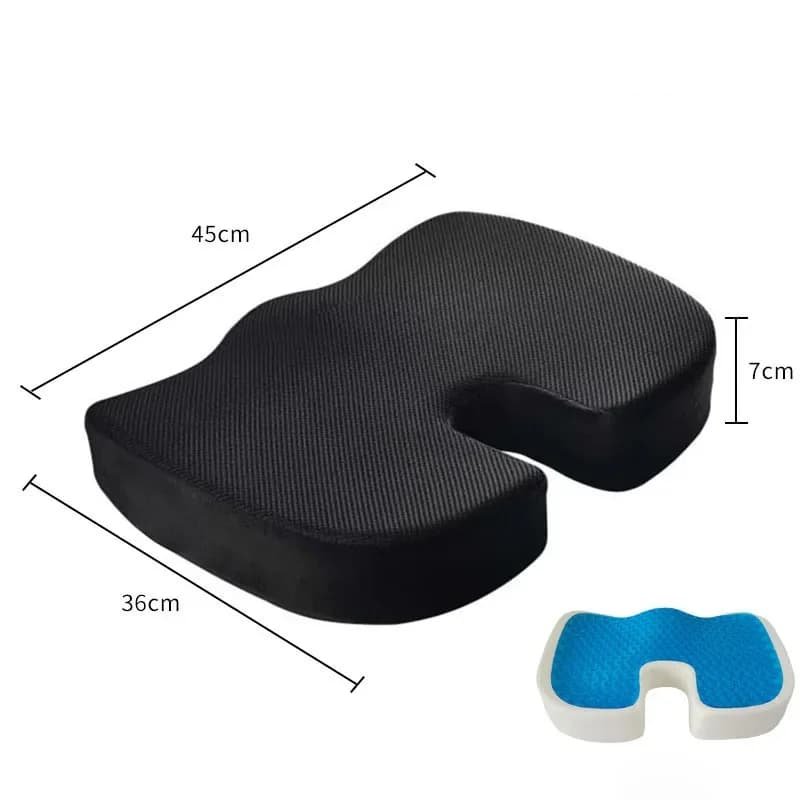 Cuscino ergonomico in memory foam a rimbalzo lento Cuscino per sollevamento fianchi Cuscino per sedia da soggiorno per ufficio Cuscino per sedile rilassante antistress