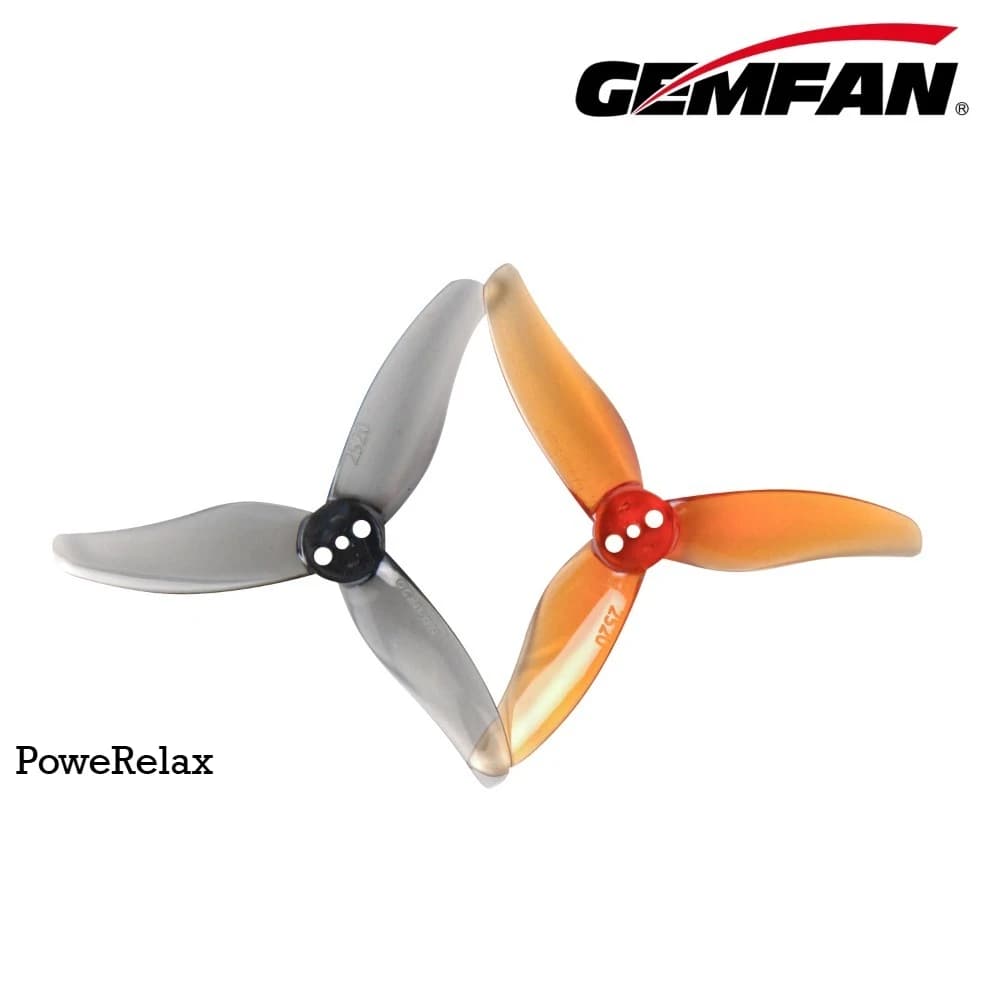 12 Paia 24 Pezzi Gemfan Hurricane 2520 2.5X2X3 Elica a 3 Pale in PC per Drone FPV Freestyle da 2.5 Pollici 1106 1404 (12CW+12CCW)