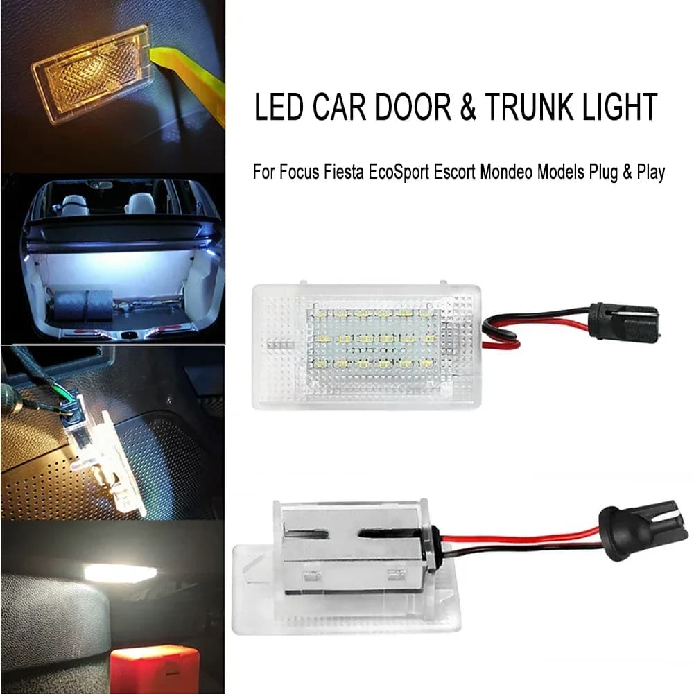 1/2 Pezzi Luce LED per Bagagliaio Auto per Ford Focus B-Max C-MAX Escort Mondeo Galaxy Fiesta Esosport Transit Puma