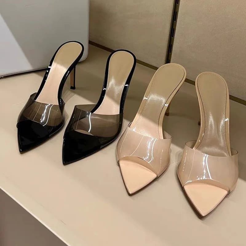 Sandali Donna Estivi 2026 Nuovi Versatili Eleganti con Tacco a Spillo e Punta a Stiletto alla Francese