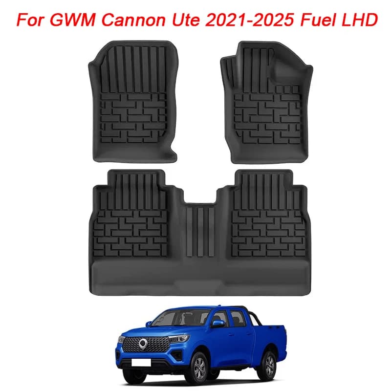 for GWM Cannon Ute 2021-2025 (Fuel Version) Car Floor Mats Protective Mat Accessories Only Fit Right Hand Drive