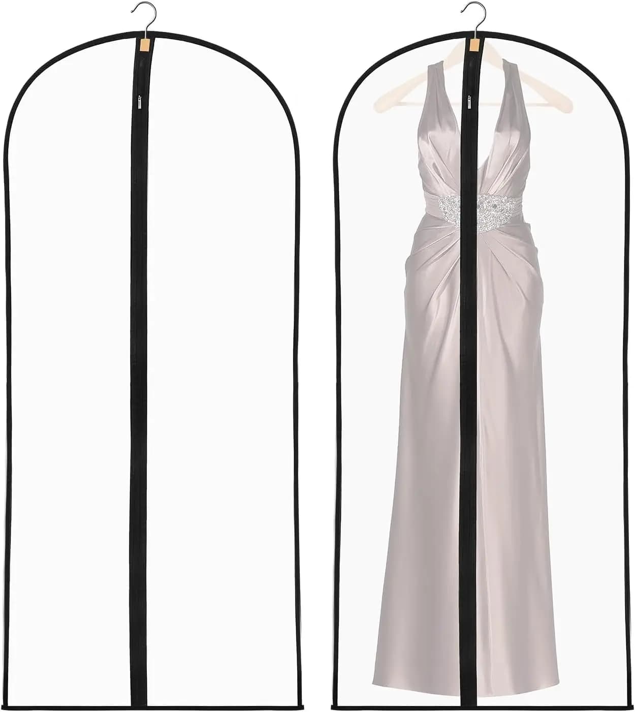 Copertura Antipolvere Riutilizzabile Ecologica in Tessuto Non Tessuto per Costumi da Ballo con Cuciture Rinforzate 60x180cm