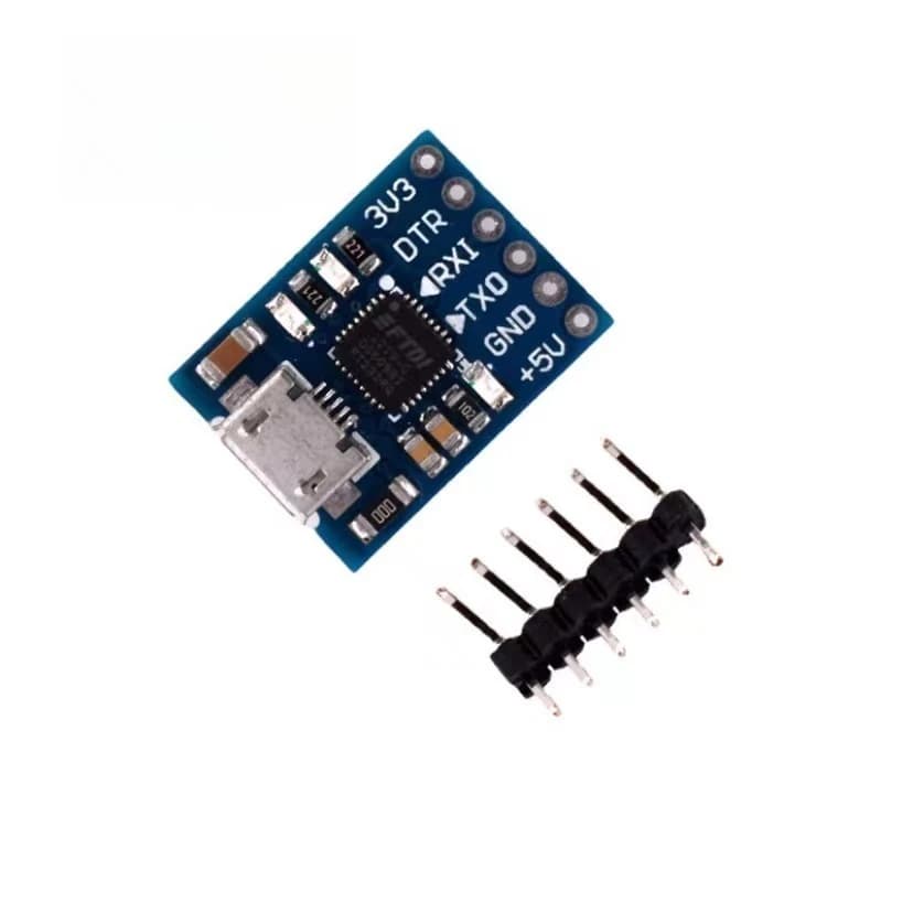Convertitore seriale da USB a TTL FT232RQ da 2 pezzi, interfaccia micro compatibile con FT232RL per programmatore Arduino STM32