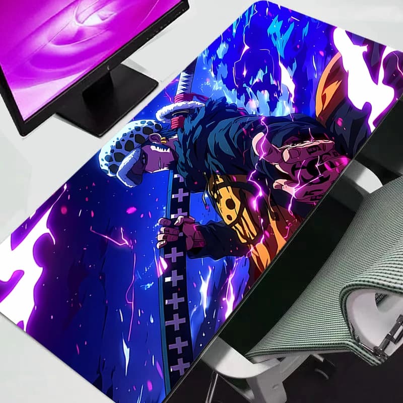 Tappetino per mouse 90x40 cm One Piece Gamer, grande tappetino per computer portatile, tappetino per mouse da gioco, accessori per tastiera, tappetino da scrivania, anime