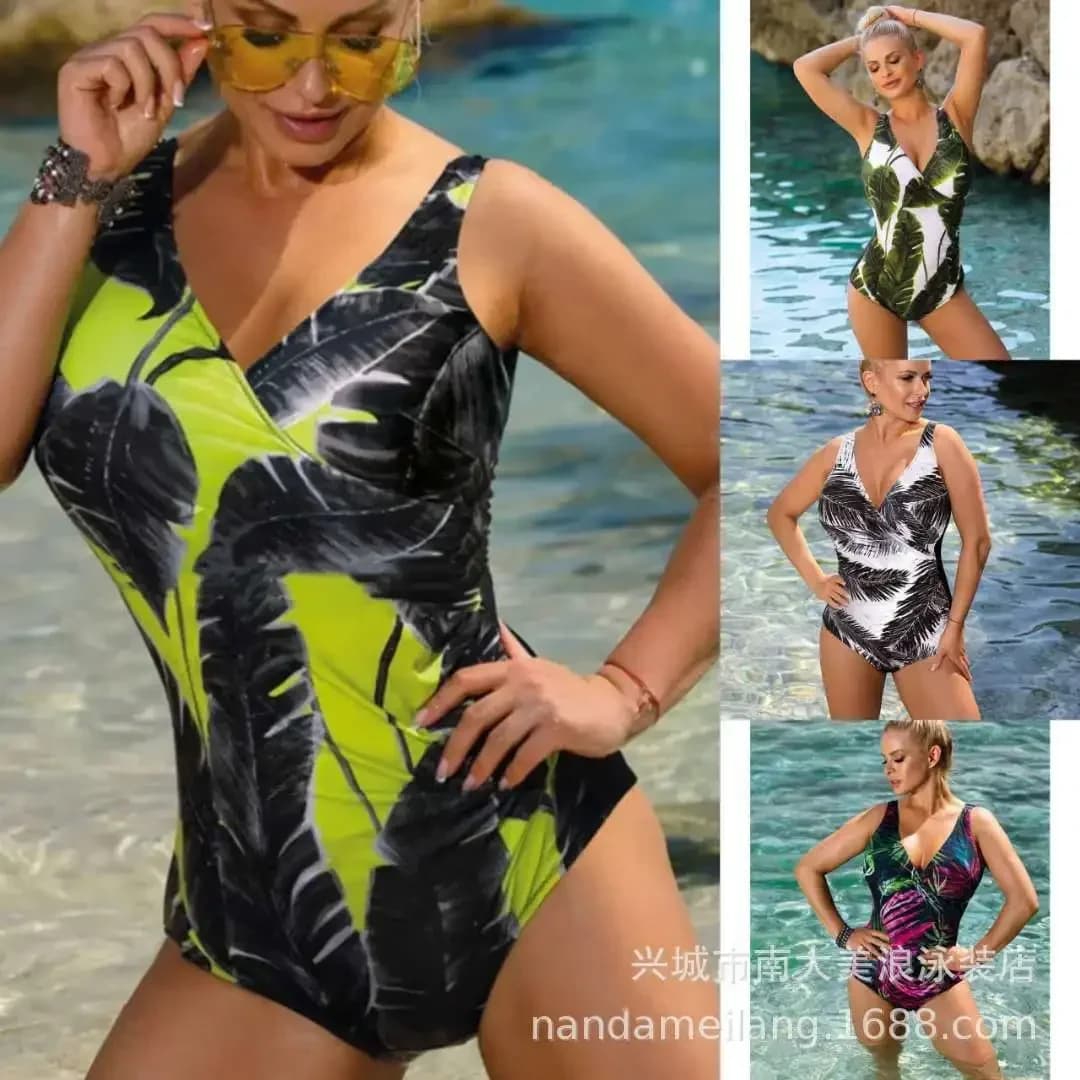 Large Closed Sexy Full Bathroom Costume Plus Size Swimwear Women Push Up Girl Body Women's Swimwear Beach Bagnante 2023