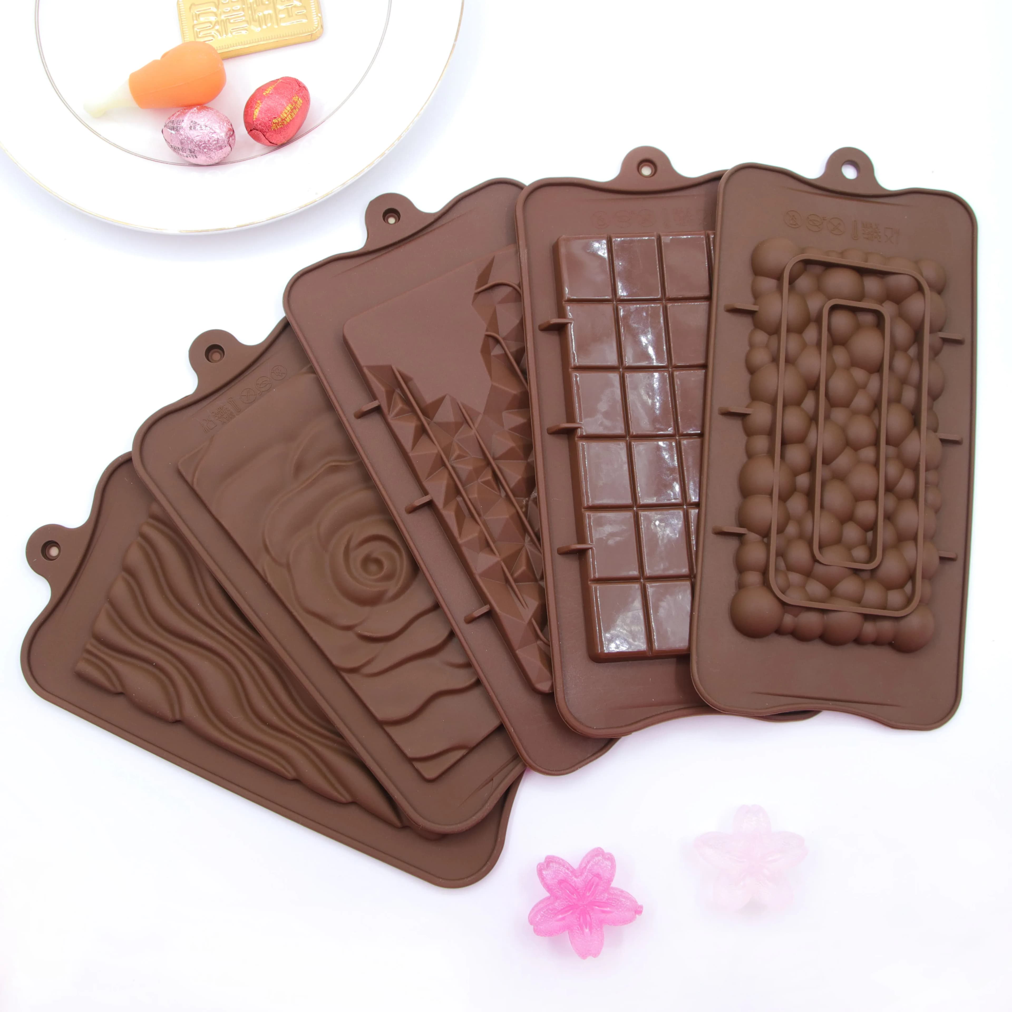 1pc Stampo per cioccolato Stampo in silicone 3D Dubai Stampo per cioccolato Stampo per barretta di cioccolato Stampo per caramelle Fondente Strumenti di cottura Accessori da cucina