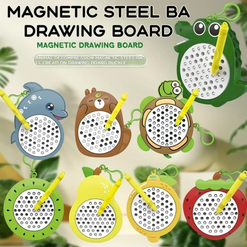 Mini tavolo da disegno magnetico educativo: schizzo, doodle e imparare! Puzzle Fun Estratto Giocattolo - Regalo di compleanno perfetto per ragazzi e Gi