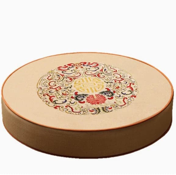 New Chinese Round Meditation Seat Cushion Soft Prayer Floor Mat Factory Custom Made For Home