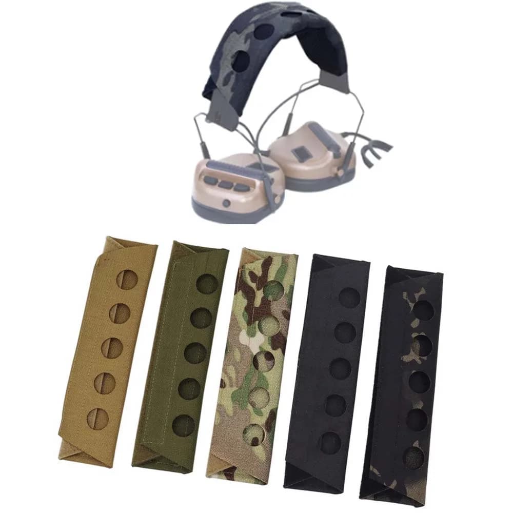 Copertura per auricolare tattico Modulare Nuova fascia per chiamate tattiche Paraorecchie Supporto per cuffie Copertura protettiva Accessori per tiro da caccia