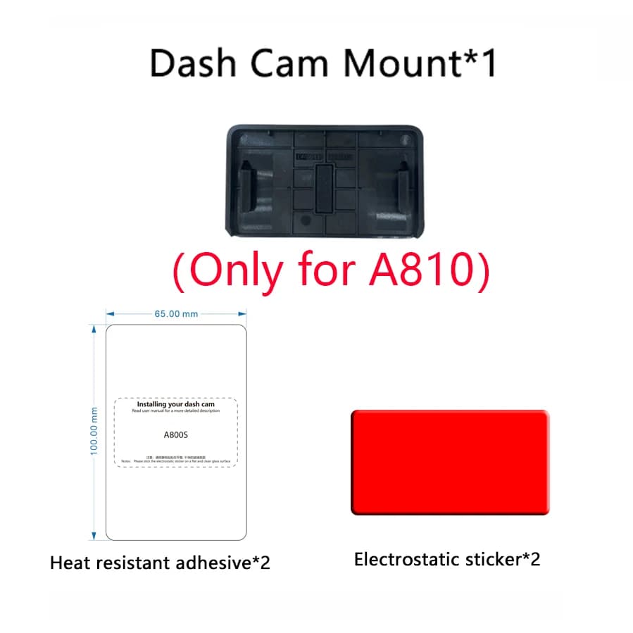 for 70mai Dash Cam Mount For 70mai Dash Cam A810 Mount for 70mai A810 Car DVR Sticker holder Static Stickers