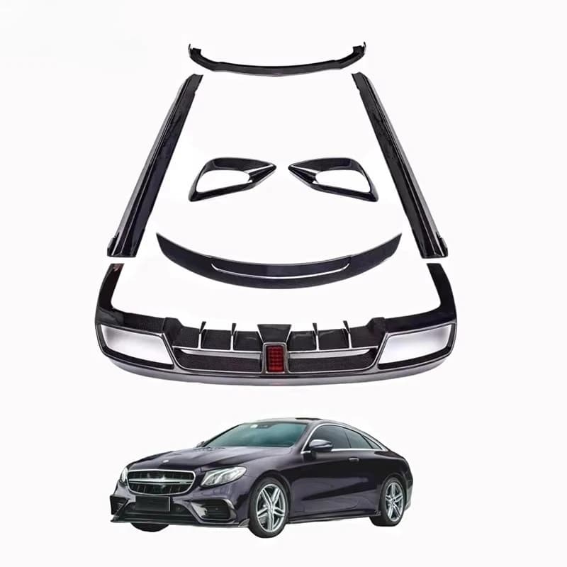 Suitable for Mercedes-E-Class W238 17-19 Carbon Fiber Body Kit Upgrade Front Lip Rear Diffuser Side Skirts Spoiler Vents