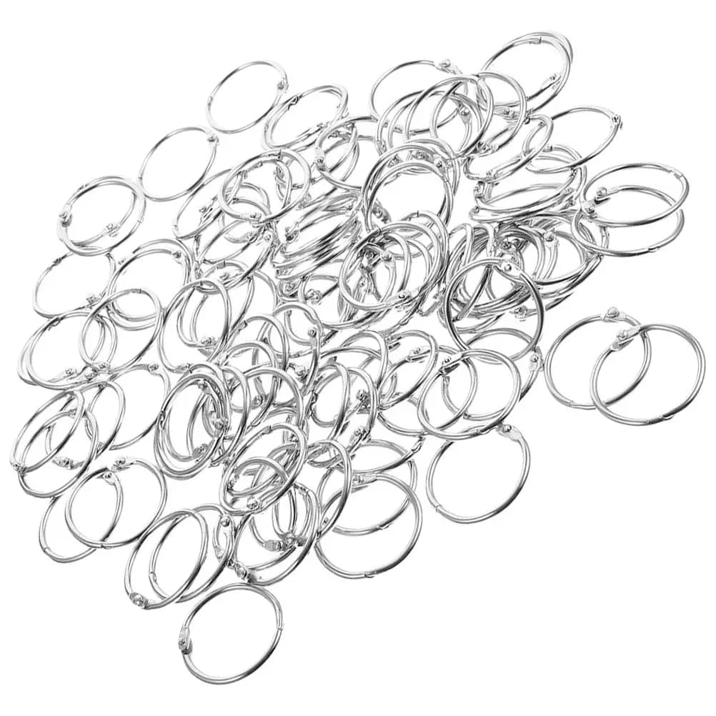 70 Pezzi Anelli Metallici per Rilegatura, Anelli Resistenti per Fogli Staccabili, per Planner Fai-da-Te, Quaderni, Scrapbook, Schede, Progetti Creativi, Ufficio e Scuola