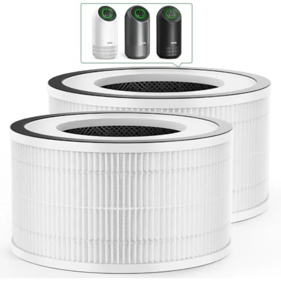 Filtro di ricambio originale per purificatore d'aria efficiente Fillo B088FHCS83/B07JG1R2GB/B09TP51GNR, confezione da 2