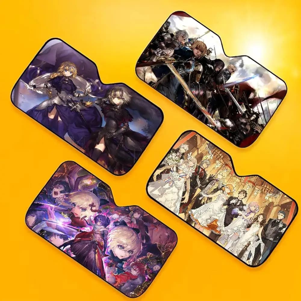 Games F-Fate G-Grand Order Windshield Sun Shade For Car Car Windshield Sunshade Front Window Sunshade