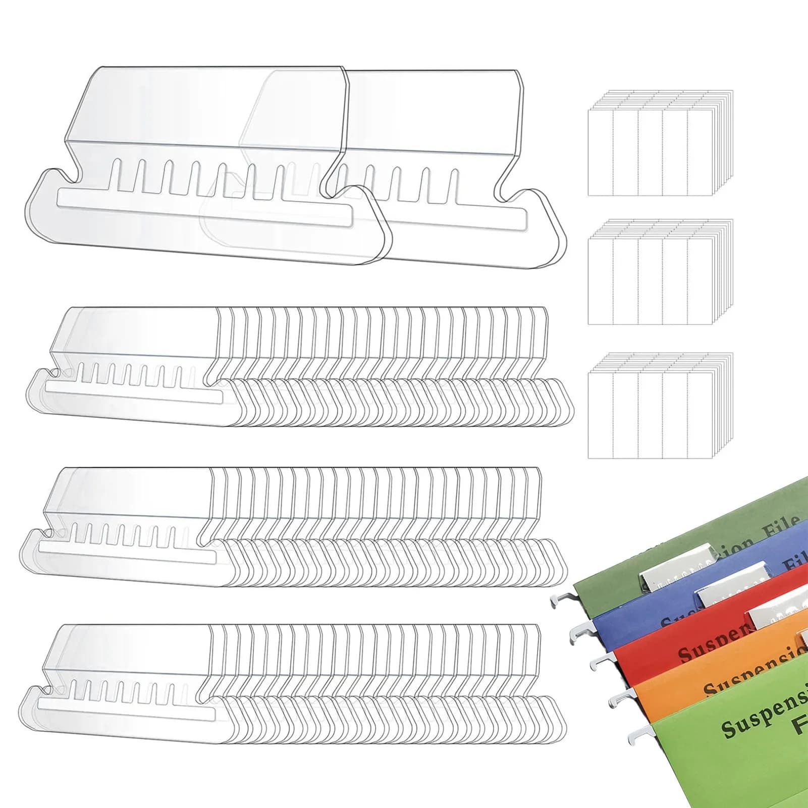 50 Etichette per Organizzazione Documenti, Design per Organizzatori di File Importanti, per Scuola e Ufficio