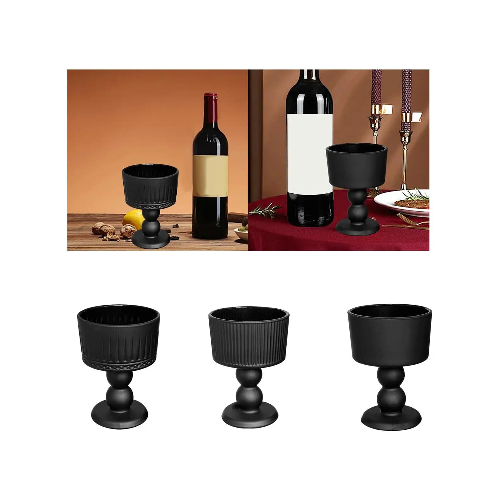 Calice da vino Bicchiere da acqua Vetreria in vetro spesso Bicchieri da cocktail in vetro riutilizzabili per