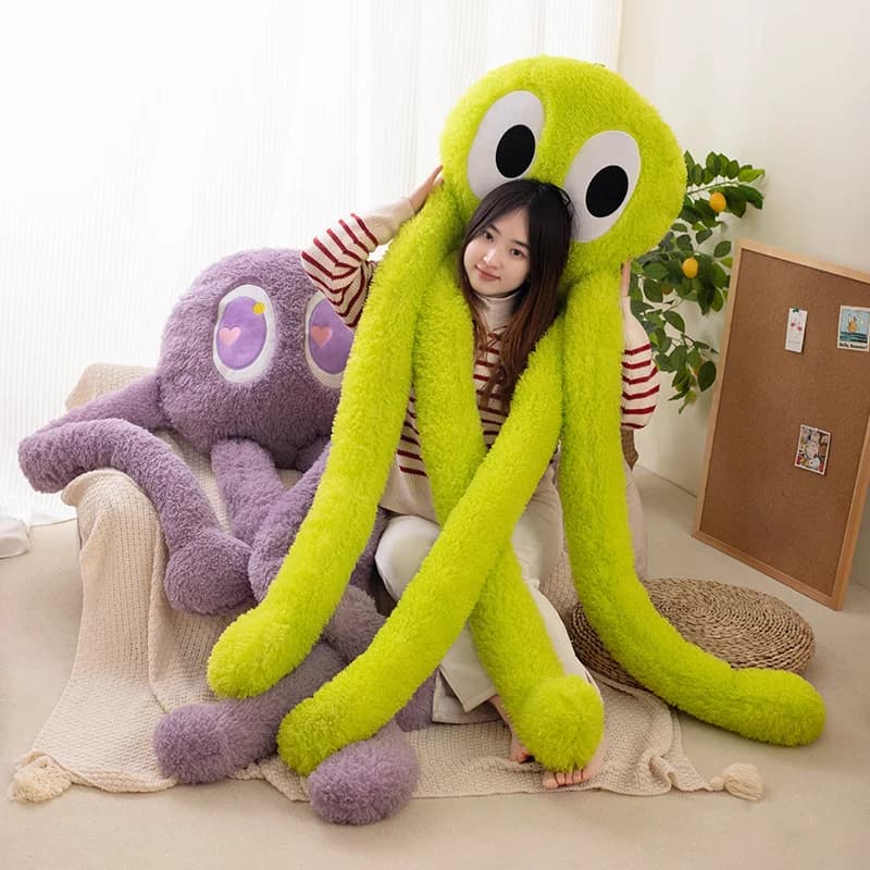 200cm Giant Long Legs Octopus peluche cuscino creativo farcito Octopus Room Decor Doll grandi regali di compleanno divertenti per la fidanzata