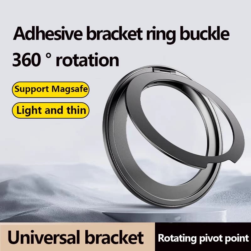 Supporto universale ad anello multiangolo da 360 gradi in metallo e alluminio compatibile con magsafe magnetico per Apple iPhone Samsung Xiaomi Vivo
