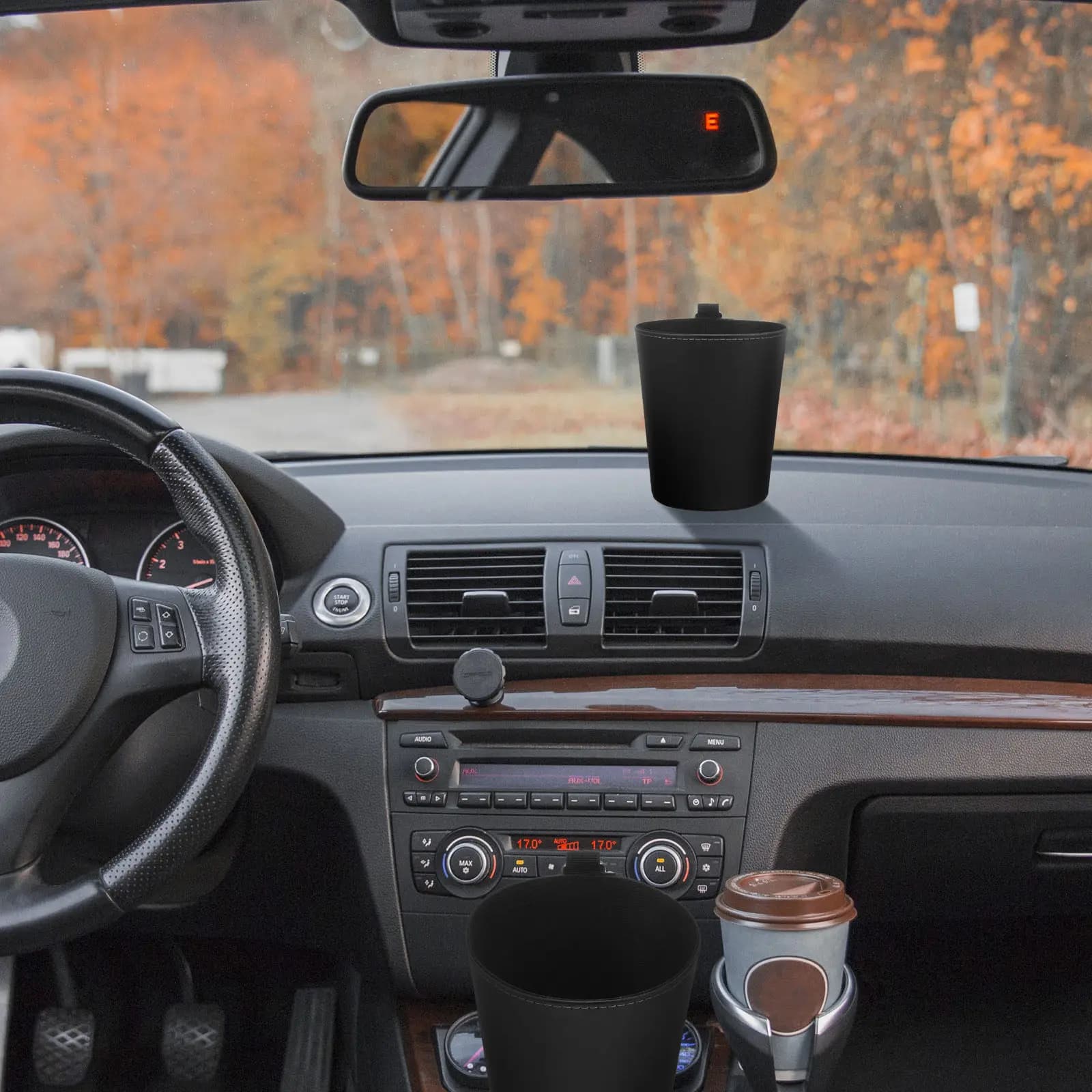 Cestino per Auto Appendibile, Mini Bidone Portatile, Accessori per Veicoli, Contenitore per Rifiuti Auto
