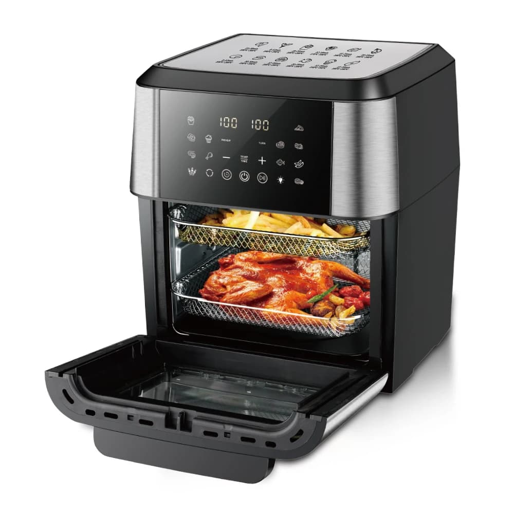 12 Liters Air Fryer Large Window Easy To Display Touch Screen Electric Air Fryers For Home Use